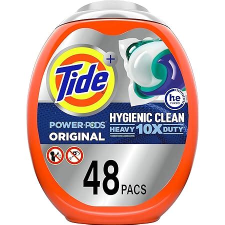 Amazon Tide Hygienic Clean Heavy 10x Duty Power PODS Laundry