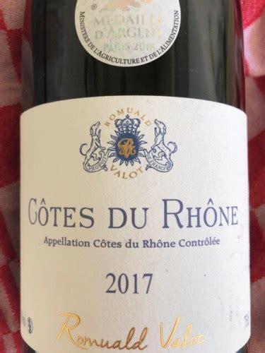 Romuald Valot Côtes du Rhone Vivino US