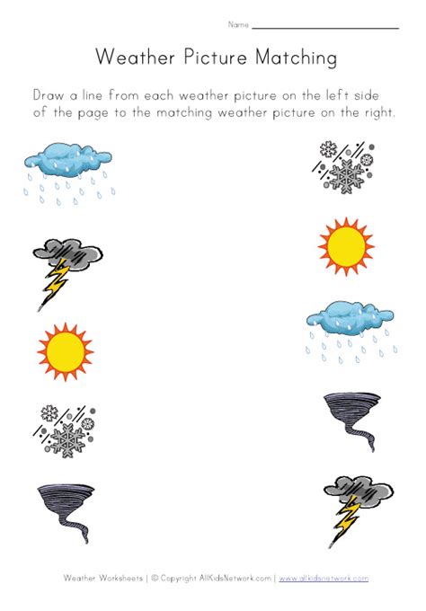 Weather Worksheets For Kids