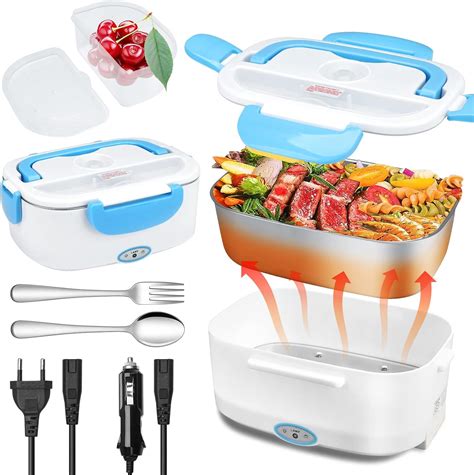 ESMART Gamelle Chauffante 3 En 1 Lunch Box Chauffante 12V 24V 220V 1