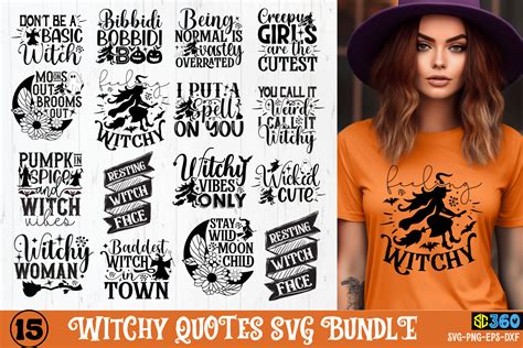 Witchy Quotes Svg Bundle Afbeelding Door Svgcuts Creative Fabrica