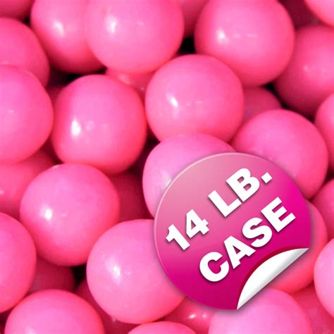 Pink Gumballs 850ct 14lb Case Bubble Gum • Oh Nuts®