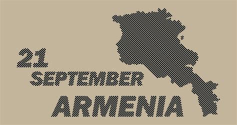Armenia Country Map With Grid Line Shape Sample Stripy Mesh Map