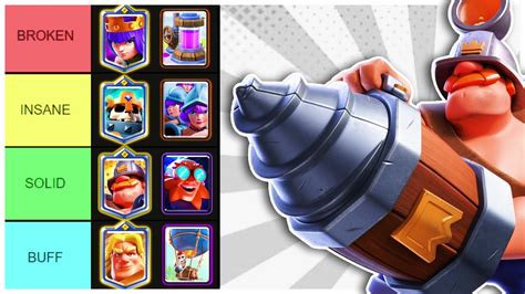 New Ranking Every Clash Royale Card After Update Youtube