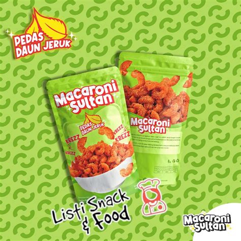 Jual Macaroni Sultan Rasa Pedas Daun Jeruk Makaroni Pedas Renyah