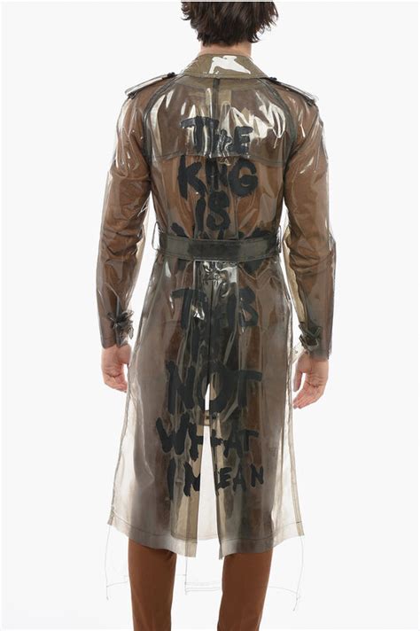 Comme Des Gar Ons Homme Plus Polyvinyl Naked See Through Trench Coat