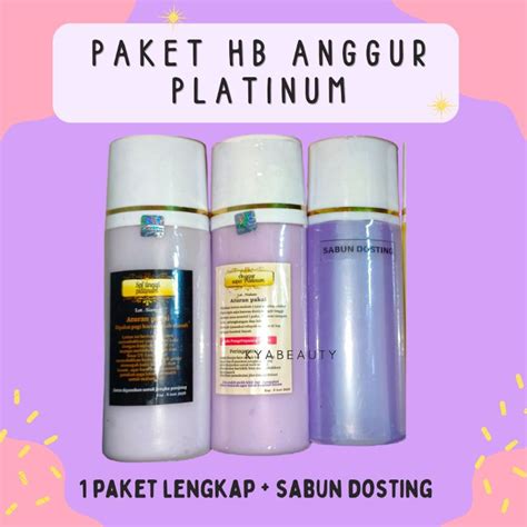 Jual Body Whitening Hb Anggur Tripel Dosting Pemutih Badan X