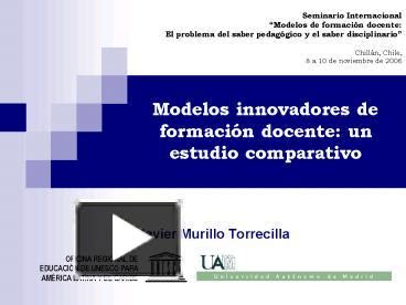 Ppt Modelos Innovadores De Formaci Powerpoint Presentation Free To