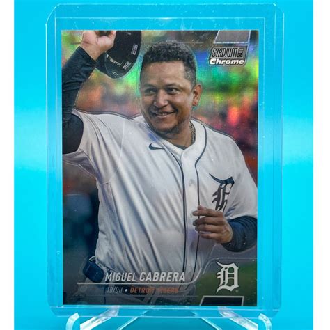 2022 Stadium Club Chrome Miguel Cabrera Refractor