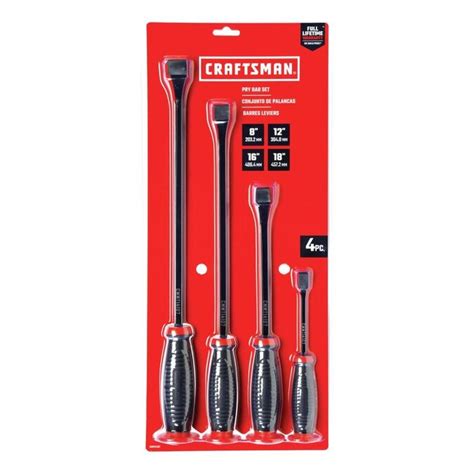 Craftsman 18 In Steel Pry Bar Set In The Crowbars And Pry Bars Department