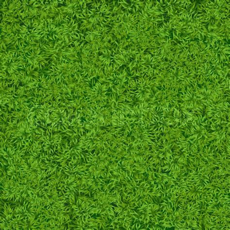 Natural Realistic Green Grass Texture Stock Vector Colourbox