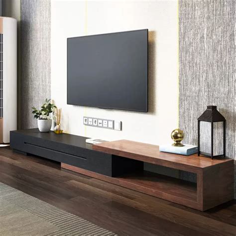 Odin Walnut Tv Stand Cabinet With Drawers Povison