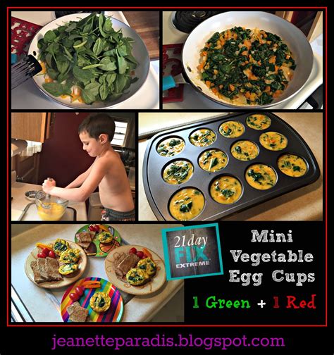 Mini Vegetable Egg Cups 21 Day Fix Extreme Recipe