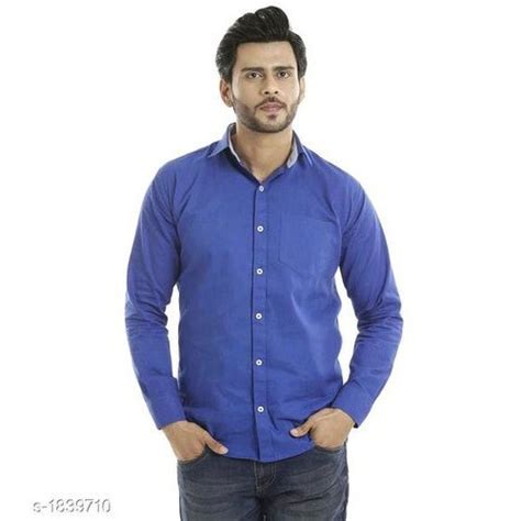 Cotton Full Sleeves Mens Plain Formal Shirts Size S To Xxl At Rs 300