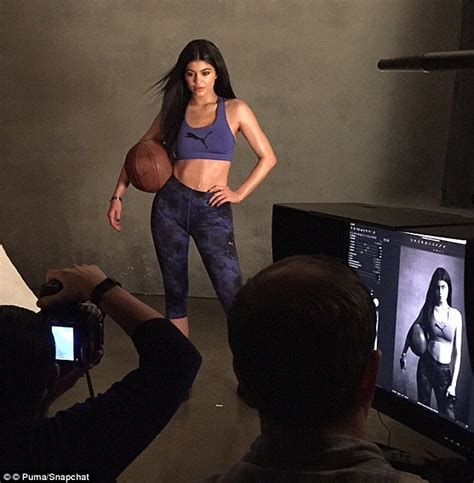 Kylie Jenner Bares Some Skin In Hotpants And Sports Bra For Puma