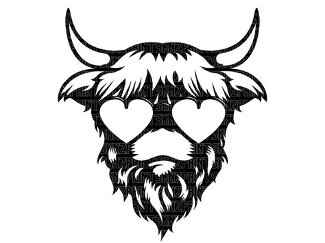 Highland Cow Valentine Svg Valentine Highland Cow Png Etsy