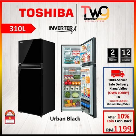 FAST SHIPPING TOSHIBA ORIGIN Inverter Refrigerator 270L GR RT300WE