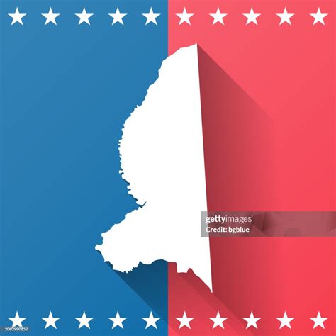 Caroline County Maryland Map On Blue And Red Background High Res Vector