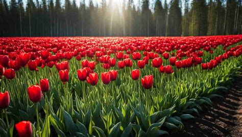 Red Flowers In Finland