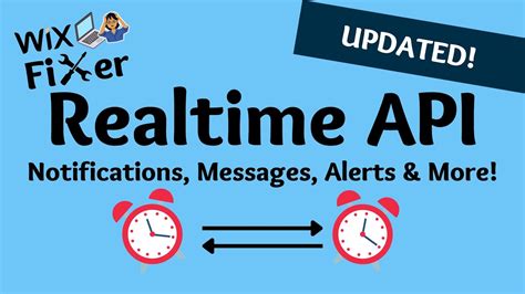 Updated Wix Realtime Api Instant Messages Notifications And