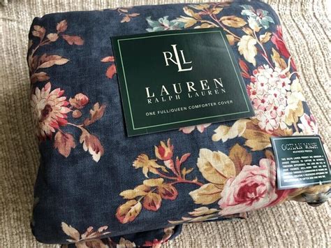 Ralph Lauren Chadwick Blue Floral Full Queen Duvet Etsy