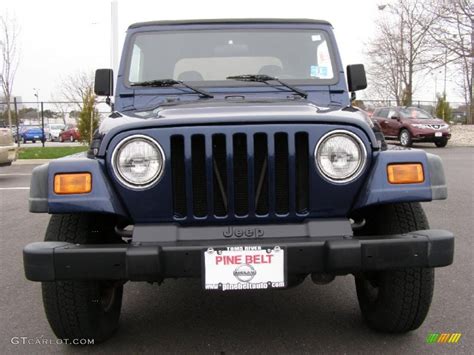 2002 Patriot Blue Pearl Jeep Wrangler X 4x4 47767796 Photo 2