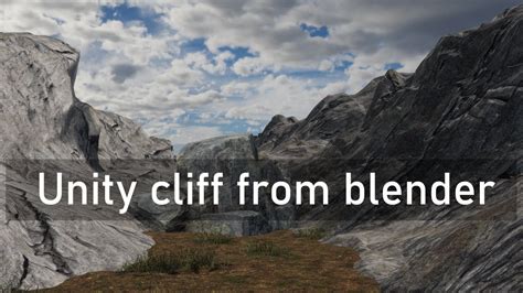 How To Make Cliff With Blender To Unity HDRP YouTube