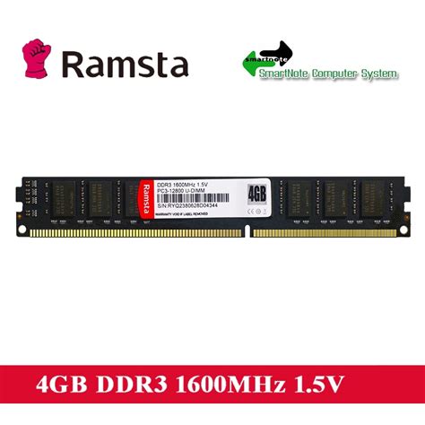 Ramsta Ddr3 1600mhz 4gb8gb Ram For Desktop Cpu Shopee Philippines