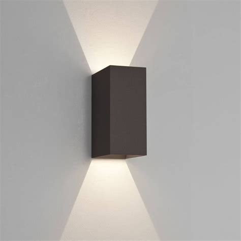 Astro Lighting Oslo 225 Modern Up And Down Bathroom Wall Light In Black ...