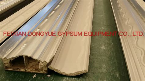 Automatic Gypsum Cornice Plaster Cornice Making Machine Youtube