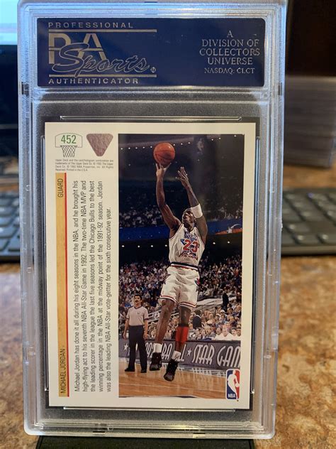 1991 Upper Deck Michael Jordan 452 PSA 10 Gem Mint MJ Collection