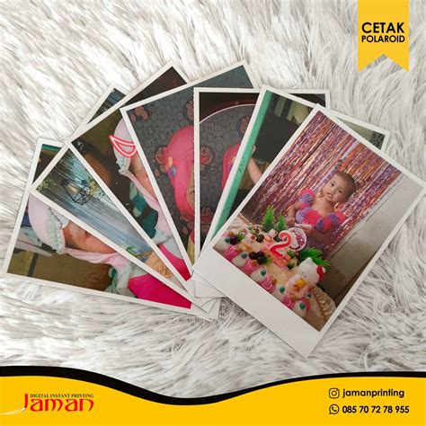 Jual Foto Polaroid Cetak Custom Bahan AP 230 2R Isi 25 Pcs Bisa