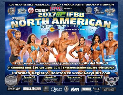 IFBB North American Pittsburgh Masters Pro Contest Info 2016 Show