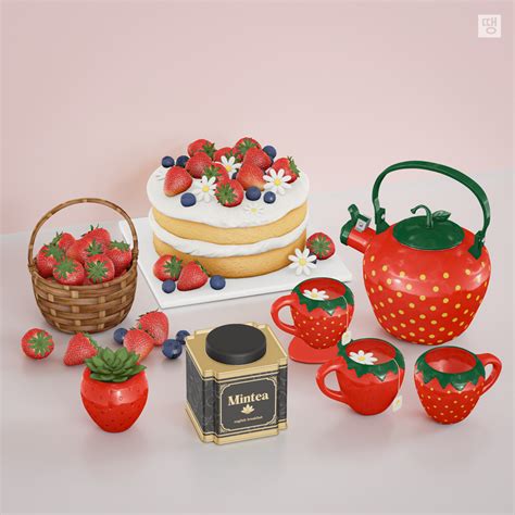 Sims 4 Strawberry Set