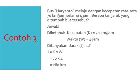 Soal Jarak Waktu Dan Kecepatan Kelas 5 Sd LEMBAR EDU