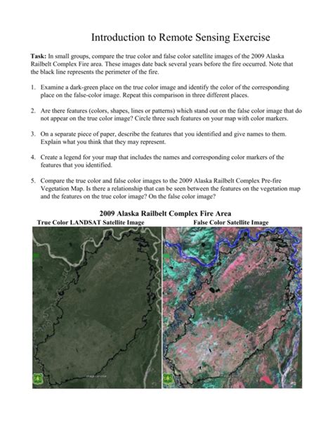 True Color Landsat Satellite Image False Color Satellite Image