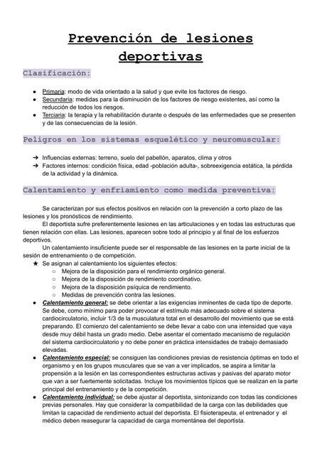 Prevenci N De Lesiones Deportivas Kineapuntes De Noni Udocz