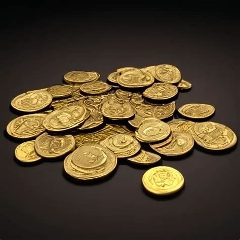 Medieval Gold Coins On Craiyon