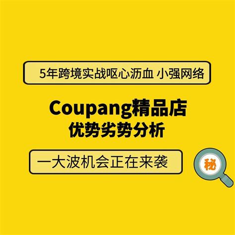 Coupang精品店铺的优势劣势分析 知乎