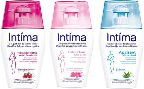 INTIMA Lot De 3 Gels Intimes Femme 200ml Cranberry Active Extra