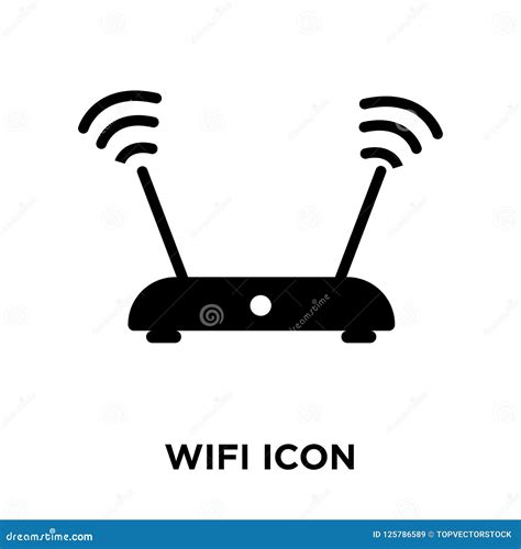 Wifi Signal Icon Vector Isolated On White Background Logo Concept Of