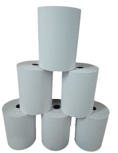 Plain White Thermal Paper Jumbo Roll For Industrial Gsm Gsm At Rs