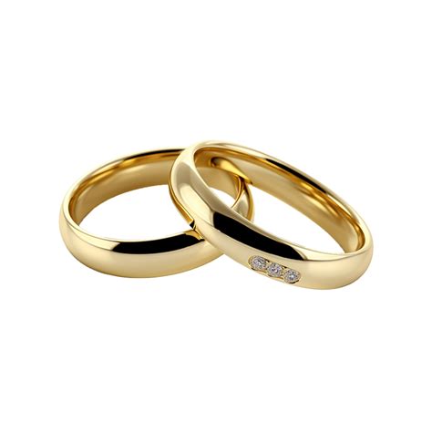 Ai Generado Hermosa Oro Anillos Png Aislado En Transparente