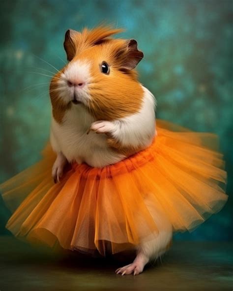 Premium Ai Image A Photograph Of Cute An Adorable Guinea Pig