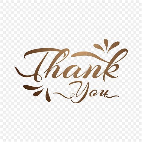 Thank You Typography Vector Hd PNG Images Thank You Typography