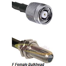 Tnc Reverse Polarity Male Connector On Lmr Uf Ultraflex To F Female