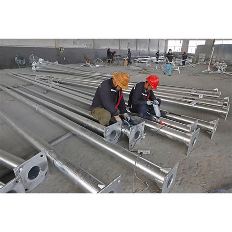 3 12m Hot DIP Galvanized Street Light Lighting Pole China Street