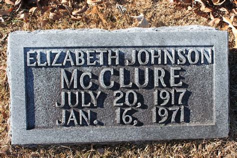 Mary Elizabeth Johnson Mcclure Memorial Find A Grave