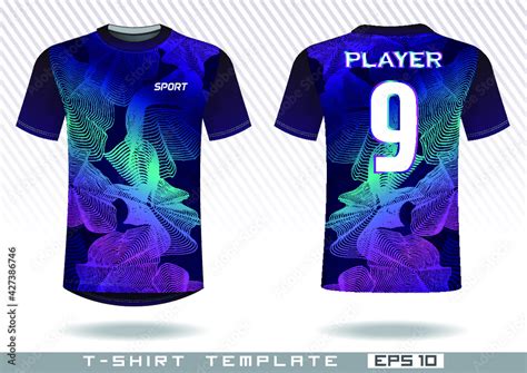 sports t shirt template. uniform design. team wear design. prints ...