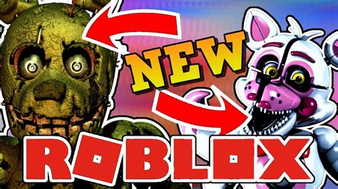 New Springtrap And Foxy Animatronic Roblox Animatronic World Youtube